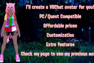 create a vrchat avatar for you