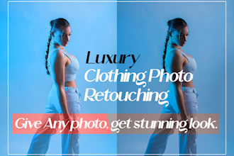 do professional clothing brand photo retouching and editing