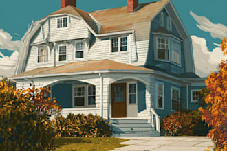 turns a portrait of your house in vector