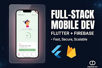 develop flutter mobile app with nodejs rest api backend
