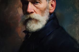 make a royal oil painted portrait of you that you