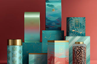 design product packaging, label, box and tube