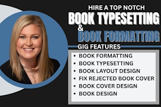 typeset and design picture book layout for KDP and ebook formatting
