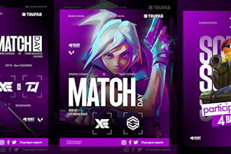 do eye catching gaming event flyer or poster design