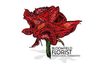 design awesome bloomfield florist logo