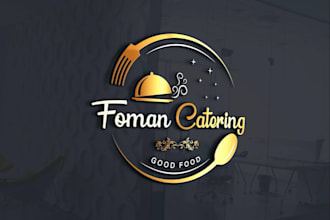 design restaurant bbq burger pizza catering and fastfood logo