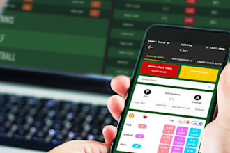 develop sport app, crypto bet app, website, gamble site, bet365