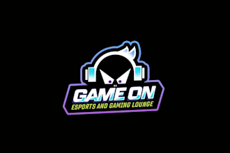design essential attractive logo for gaming lounge