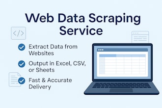extract or scrape website data into excel or CSV