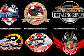 create automotive logo auto detailing racing events sponsors