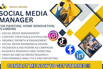 be your painting home renovation social media marketing manager leads generation