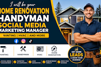 be your home renovation handyman social media marketing manager painting hvac