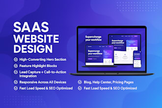 build saas website figma UI UX, webflow saas landing page design, saas website