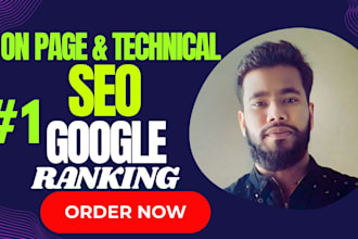 fix on page SEO and technical issues for google