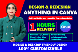 design anything in canva, canva logo, canva flyer, instagram post