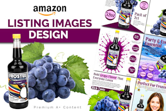 design amazon listing images and a plus content