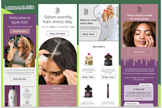 design klaviyo and convertkit email templates within 4 hours