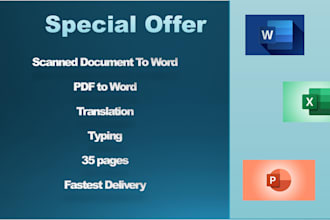 data entry on excel and word