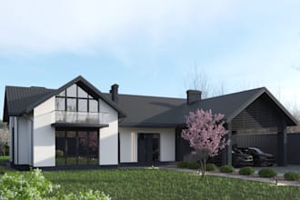 do 3d home modelling interior layout 3d rendering landscape exterior walkthrough