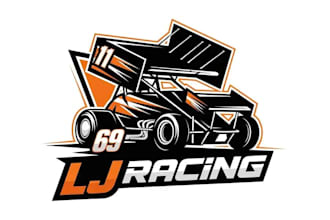 create fantastic modern racing team logo design