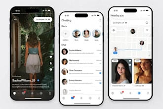 develop dating website dating app like tinder clone with chat, live video call