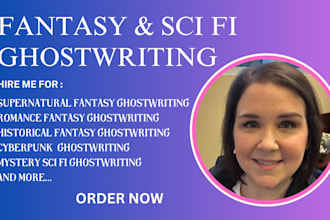 ghostwrite, rewrite thrilling fantasy, sci fi story