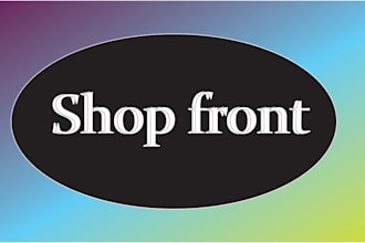 create eye catching banners, sign board, shop front  storefront, window graphics