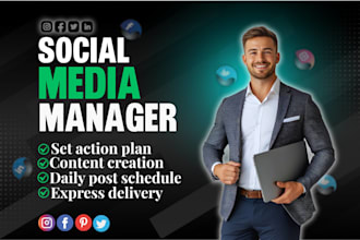 be your social media manager and custom content creator