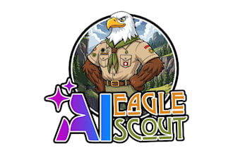 design an eagle, falcon, owl, animal logo and bird illustration