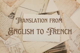 translate your english texts to french