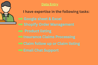 provide part time and full time support for data entry