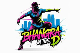impressive professional dance logo in high definition