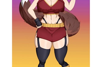 character design, animate art, fanart, nsfw