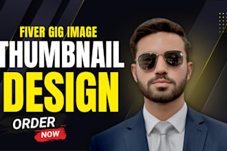 design a professional fiverr gig image thumbnail