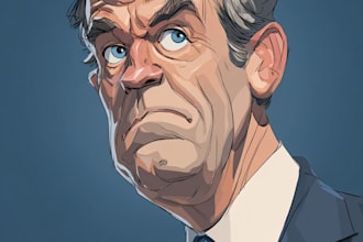 create a political or satirical cartoon