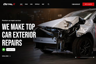 build auto repair website mechanic mobile car detailing auto shop website