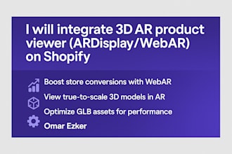 integrate 3d ar product viewer in your shopify store