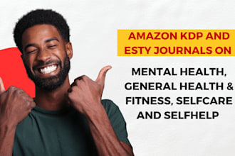 be your KDP ebook and journal content writer and designer for health and fitness