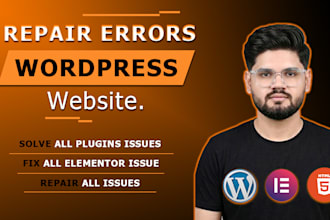 repair any kind of wordpress bug and elementor errors