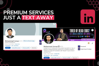 create update build optimize linkedin profile cv cover letter design edit