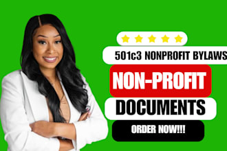 draft nonprofit bylaw, 501c3 nonprofit, article of incoporation, conflict policy