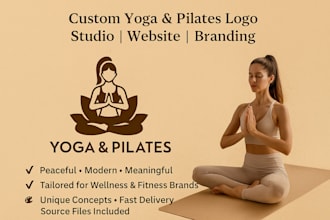 design yoga pilates studio logo branding for pilates website yoag pilates