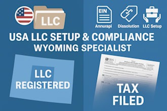 do usa llc registration annual report wyoming llc  dissolution tax filling ein