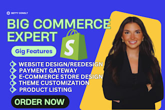 design and develop a custom bigcommerce store