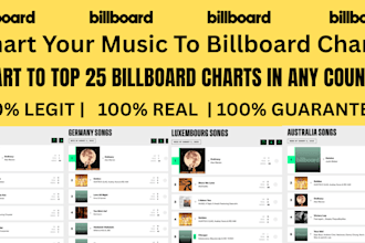 chart your spotify music to top 25 on billboard chart