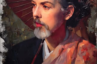 draw realistic self portrait best oil painting