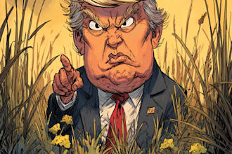 draw satire, editorial or political cartoons for you