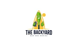 design backyard bar marina logo