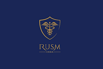 design classy traditional medical school logo
