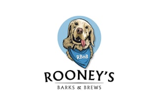 design indoor dog park bar logo